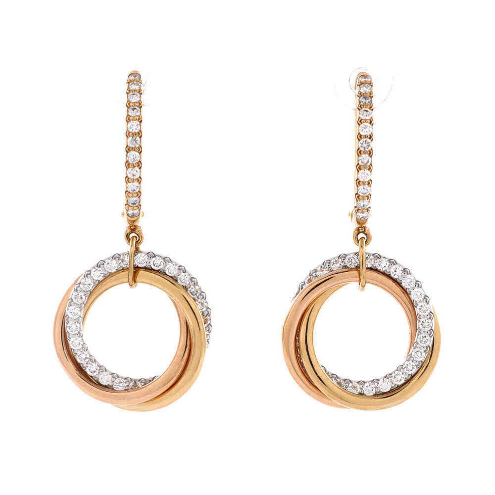Cartier Trinity Hoop Dangle Earrings